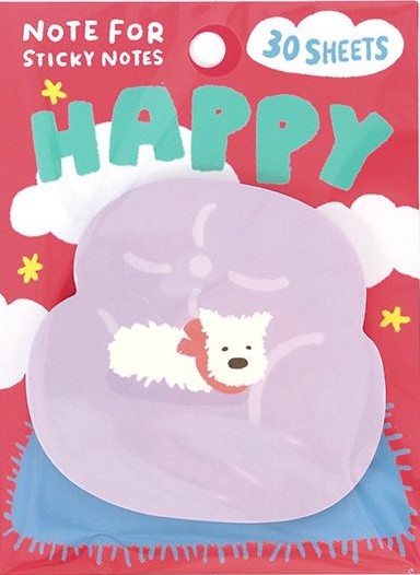 Cute Socks Sticky Notes - Happy