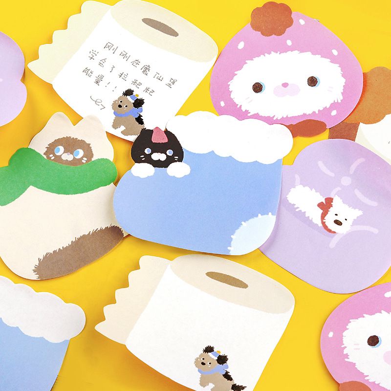 Cute Socks Sticky Notes - Strawberry Meow