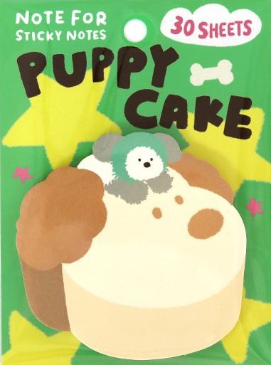 Cute Socks Sticky Notes - Puppy Cake
